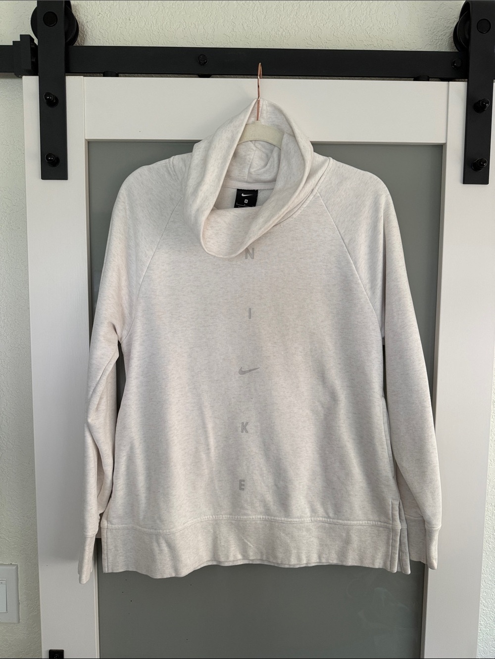 Nike Cream Funnel Neck Pullover Sweatshirt